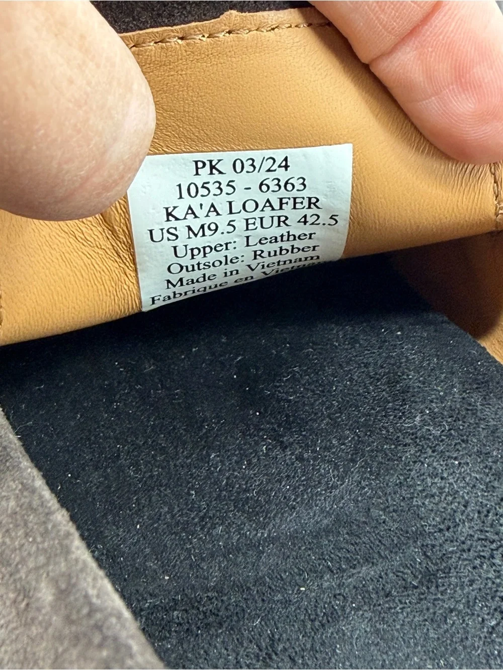 Olukai Ka`a Loafers Italian Suede Brown Slip On Drivers‎ 9.5 MENS - $180